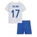 Cheap France William Saliba #17 Away Football Kit Children World Cup 2022 Short Sleeve (+ pants)